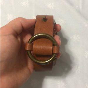 Vegan Leather Brown Belt